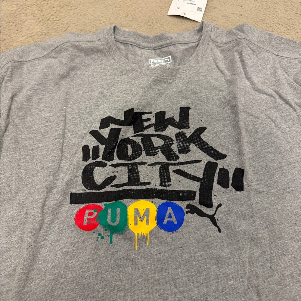 Puma Gray New York City Graphic short sleeve shirt